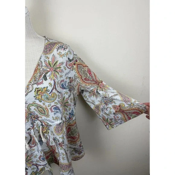 Zara Floral Blouse Top - Picture 5 of 7